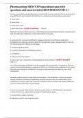 Pharmacology HESI V2 Preparation exam with questions and answers latest 2025&sol;2026 RATED A&plus;