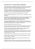 MCS 005 TEST 1 QUESTIONS & ANSWERS