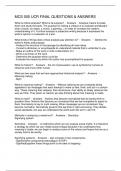 MCS 005 UCR FINAL QUESTIONS & ANSWERS