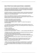  MCS PRACTICE EXAM QUESTIONS & ANSWERS