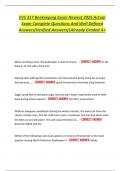 EVS 317 Beekeeping Exam Newest 2025 Actual  Exam Complete Questions And Well Defined  Answers&lpar;Verified Answers&rpar;&vert;Already Graded A&plus; 