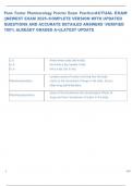 Exam &lpar;elaborations&rpar; Penn Foster Pharmacology Proctor  