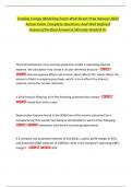 Trading Comps Modeling Exam Wall Street Prep Newest 2025  Actual Exam Complete Questions And Well Defined  Answers&lpar;Verified Answers&rpar;&vert;Already Graded A&plus;