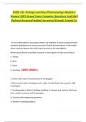 NURS 251 Portage Learning Pharmacology Module 6  Newest 2025 Actual Exam Complete Questions And Well  Defined Answers&lpar;Verified Answers&rpar;&vert;Already Graded A&plus; 