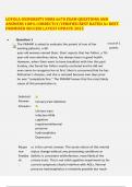 &colon; Loyola University &ndash; NURS 6670 &ndash; 2025 &ndash; Verified Exam Questions and Answers for Guaranteed Success