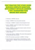 CRAT PRACTICE TEST STUDY GUIDE  2025&sol;2026 COMPLETE QUESTIONS  WITH CORRECT DETAILED ANSWERS  &vert;&vert; 100&percnt; GUARANTEED PASS  <BRAND NEW VERSION> 