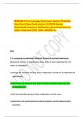 NUR2407 Pharmacology Final Exam Review Practice Questions &lpar;Open book quizzes & NCLEX Review Questions& Answers&rpar; Satisfaction guaranteed success latest Download 2025 100&percnt; GRADED A&plus;