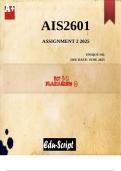 AIS2601 Assignment 2 2025 ANSWERS