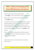 WGU - Ethics in Technology D333 Exam 2025 Questions and Answers
