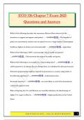 ECO 336 Chapter 7 Exam 2025 Questions and Answers