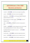 ECO 336 Exam 1 - Part 1 2025 Questions and Answers