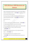 ECO 336 Exam 1 2025 Questions and Answers