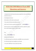 ECO 336 USM Midterm Exam 2025 Questions and Answers