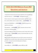ECO 336 Bundled Exams 2025 &lpar;Questions and Answers&rpar; 