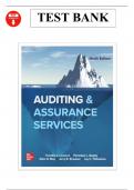 Test Bank Auditing & Assurance Services&comma; 9th Edition by Timothy Louwers&comma; Jerry Strawser All Chapters Covered&vert; Latest Edition&vert; 100&percnt; Verified Answers