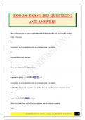 ECO 336 Bundled Exams 2025 &lpar;Questions and Answers&rpar; 