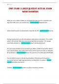EMT EXAM 3 2025 &vert;LATEST ACTUAL EXAM WITH ANSWERS