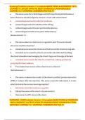 Nursing Predictor Version 1 Complete QUESTIONS & ANSWERS 100&percnt; CORRECT LATEST UPDATE  BEST EXAM SOLUTION GRADED&sol; CORRECTLY VERIFIED  ANSWERS RATED A&plus;