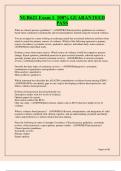 NUR621 Exam 1 GUARANTEED PASS