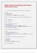 JAMF 100 Exam Test Questions And Answers  Verified 100&percnt; Correct 