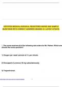 CERTIFIED MEDICAL-SURGICAL REGISTERED NURSE 2025 SAMPLE QUESTIONS WITH CORRECT ANSWERS GRADED A&plus; LATEST UPDATE&period;