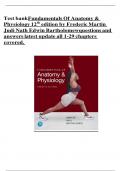 Test bank for Fundamentals Of Anatomy & Physiology 11th edition by Frederic Martin Judi Nath Edwin Bartholomew questions and answers latest update all 1-29 chapters covered&period; Grade A&plus;