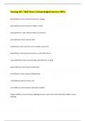 Nursing 105 &sol; Mid-Term &vert;&vert; Acknowledged Answers 100&percnt;&period;