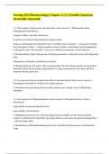 Nursing 105 &lpar;Pharmacology&rpar; Chapter 1&comma;2&comma;3 &vert;&vert; Possible Questions Accurately Answered&period;