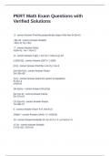 PERT Math Exam Questions with Verified Solutions