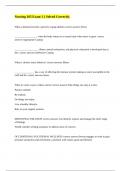 Nursing 105 Exam 1 &vert;&vert; Solved Correctly&period;