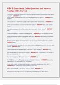 KSV 2 Exam Study Guide Questions And Answers  Verified 100&percnt; Correct 