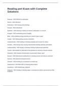 Reading pert Exam with Complete Solutions