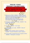 NURS 256 - Exam 2 Pregnancy&sol;Childbirth Risks Complete Exam Questions with Accurate Verified Solutions&vert;&vert; 100&percnt; GUARANTEED PASS&vert;&vert;A&plus; GRADED&excl;&excl;&excl;
