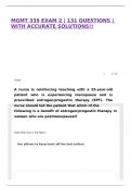 MGMT 339 EXAM 2 &vert; 131 QUESTIONS &vert; WITH ACCURATE SOLUTIONS&excl;&excl;