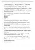 ADRS 3327 EXAM 1&ndash; TTU QUESTIONS & ANSWERS