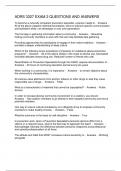 ADRS 3327 EXAM 2 QUESTIONS AND ANSWERS