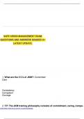 SAFE CRISIS MANAGEMENT EXAM QUESTIONS AND ANSWERS GRADED A&plus; LATEST UPDATE&period;
