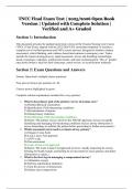 TNCC Final Exam Test &vert; 2025&sol;2026 Open Book Version &vert; Complete Verified Solutions &vert; A&plus; Graded
