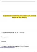 SAFE CRISIS MANAGEMENT EXAM QUESTIONS AND ANSWERS GRADED A&plus; 100&percnt; VERIFIED&period;