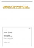 COMMERCIAL BOILERS FINAL EXAM QUESTIONS WITH PASSED ANSWERS&excl;&excl;