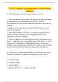 HCS5 &ndash; HCS-D Practice Exam with Verified Answers&colon; 80 Comprehensive ICD-10 Coding Questions