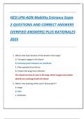 HESI LPN-ADN Mobility Entrance Exam  2 QUESTIONS AND CORRECT ANSWERS  &lpar;VERIFIED ANSWERS&rpar; PLUS RATIONALES  2025