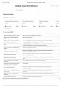 Medical-Surgical Certification Exam 2025 &ndash; Complete Study Guide with Verified Questions and Answers