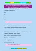 NUR401 - Midterm Exam Questions and Correct Answers &vert; Latest Update