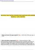 200-HOUR YOGA TEACHER TRAINING EXAM QUESTIONS AND ANSWERS GRADED A&plus; 100&percnt; VERIFIED&period;