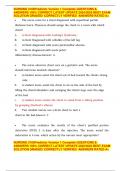 NURSING 3165Predictor Version 1 Complete QUESTIONS & ANSWERS 100&percnt; CORRECT LATEST UPDATE 2024&sol;2025 BEST EXAM SOLUTION GRADED&sol; CORRECTLY VERIFIED  ANSWERS RATED A&plus;