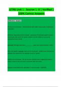 LETRS &ndash; Language Essentials for Teachers of Reading and Spelling &ndash; Unit 1&colon; Sessions 1&ndash;8 &ndash; Verified &vert; 100&percnt; Correct Answers
