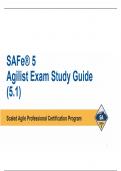 SAFe&reg; 5 &ndash; Agilist Certification &ndash; Scaled Agile Framework &lpar;Version 5&period;1&rpar; &ndash; Exam Study Guide with Updated Concepts & Practice Questions