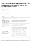 ASPE CPD Study &lpar;2025&rpar; EXAM QUESTIONS AND ALL CORRECT ANSWERS 100&percnt; SOLVED AND GUARANTEED SUCCESS&excl;&excl;