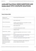 Anthro2B Final EXAM &lpar;2025&rpar; QUESTIONS AND &lpar;elaborated&rpar; WITH COMPLETE SOLUTIONS